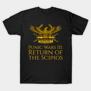 Ancient Roman Eagle Aquila SPQR Rome Third Punic War History T-Shirt